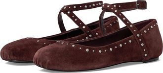 Free People Grace Gems Ballet Flats Womens Flat Shoes Port Royale Suede : EU 39.5 (US Womens 9.5) M, Leather