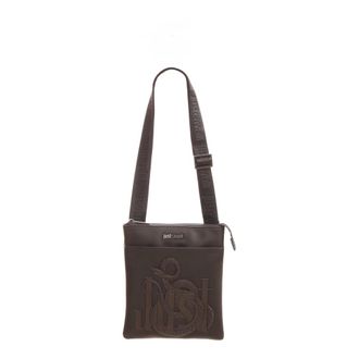 Roberto Cavalli Bolso Cruzado con Logo Aplicado - Bags - Hombre - Negro - ONE SIZE