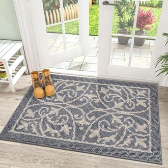 OEM Zerbino Per Ingresso, Antiscivolo E Lavabile, Mantiene Efficacemente Il Pavimento Libero Dalla Polvere. Grigio Scuro, 80 X 120 Cm