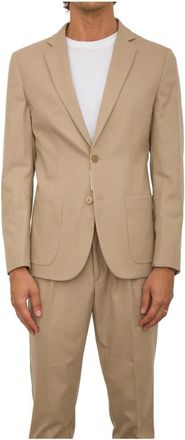 Antony Morato Beige Pak Jas - Heren - Blazers - Beige - 2XL - Polyester - Jassen