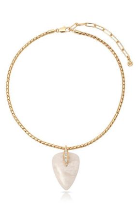 Ettika Solstice Pendant Choker Necklace in Bone at Nordstrom