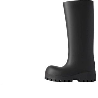 Balenciaga (WMNS) Balenciaga Bulldozer Rainboots Black Rubber 775969W1SA11000