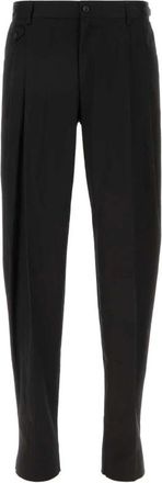 Dolce & Gabbana Heren, Broeken, Zwart, Maat: L Gabardine