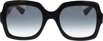 Gucci Zonnebril met gradi&euml;ntlenzen- iconische stijl - Dames - Zonnebrillen - Zwart - ONE Size - Accessoires