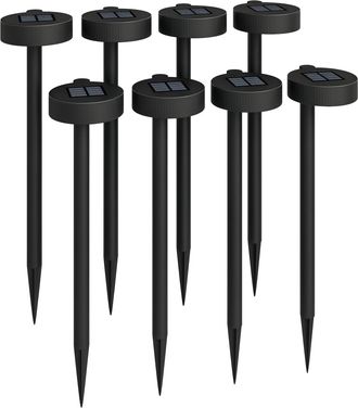 OUTSUNNY Solar Stake Lights 8 Pack - IP44 Pathway Lighting - Auto On/Off LED | TJ Hughes