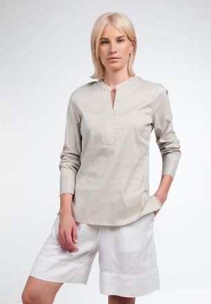 Eterna Longbluse ETERNA FITTED, Damen, Gr. 36, gr&uuml;n, 4% Elasthan, 26% Polyamid, 70% Lyocell, schmal, Blusen Longbluse, EASY IRON (b&uuml;gelleicht)