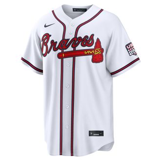 Nike Ronald Acu&ntilde;a Jr. Atlanta Braves USA 250 Nike Mens MLB Stadium Jersey in White | RE260MITAJH-P61