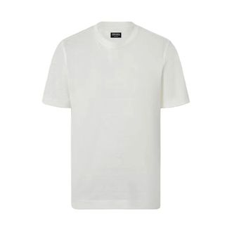 Ermenegildo Zegna T-Shirts, male, White, Size: 4XL Short Sleeve T-Shirt