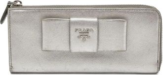 Prada Portafoglio con fiocco - Grigio