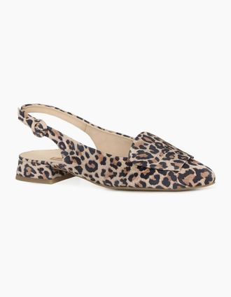 Paul Green Womens Kaia Womens Slingback Sandals - Leopard Prt - Size: 4.5