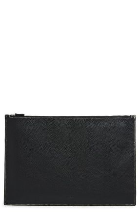 LI&Eacute; STUDIO The Lilith Travel Pouchette in Black Grosgrain at Nordstrom