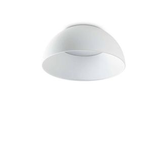 Netlighting Corolla Bowl Semi Flush Ceiling Light White 2800Lm 3000K