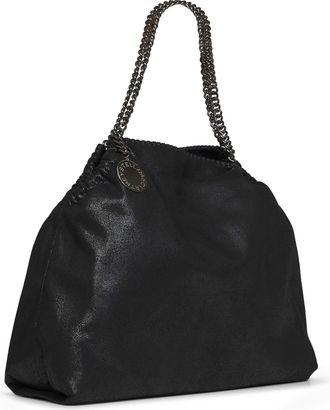 Stella McCartney Womens Drawstring Tote Bag Falabella Black Polyester Handbags Hand
