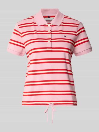 Tommy Hilfiger Regular Fit Poloshirt aus Baumwoll-Mix in Pink, Gr&ouml;&szlig;e XL