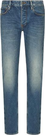 Emporio Armani J75 Slim-fit Jeans - Heren - Slim Fit Jeans - Blauw - W31 - Katoen - Jeans