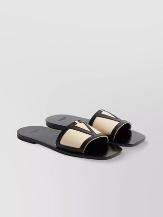 Valentino Garavani leather slide sandals