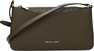 Michael Kors Arden Damens Umh&auml;ngetasche aus gr&uuml;nem/olivgr&uuml;nem Stoff