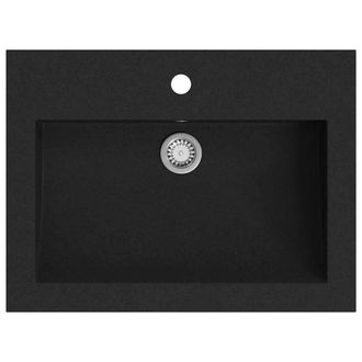 Berkfield Home Granite Basin 600x450x120 mm Black