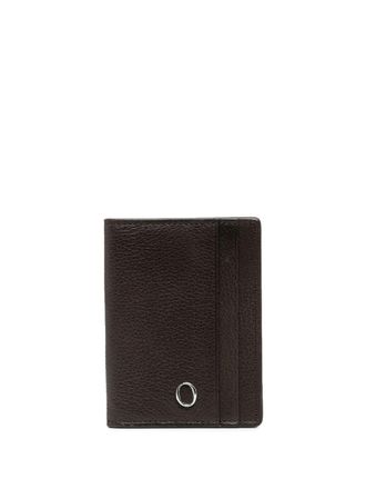 Orciani Portacarte con placca logo - Marrone