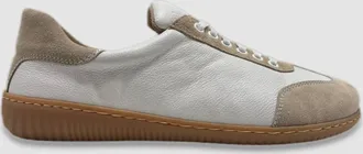 Wasak Mens Orin Barefoot Leather Shoes In White