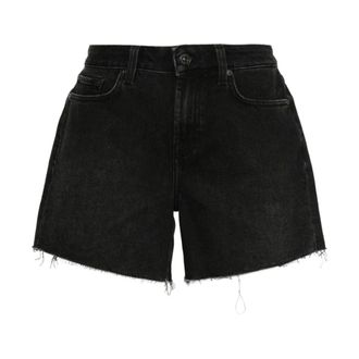 7 For All Mankind Denim Shorts, female, Black, Size: W27 Denim Shorts