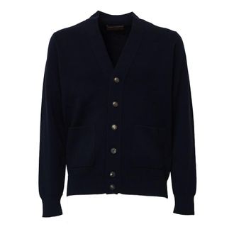 FILIPPO DE LAURENTIIS Cardigan in maglia Milano - - Knitwear - Uomo - Blu - M