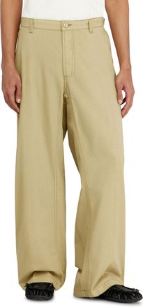 Diesel Cotton ripstop pants with side buckles - Pants - Man - Beige