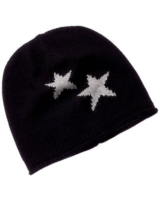 Sofiacashmere Intarsia Star Cashmere Beanie