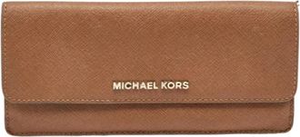 Michael Kors Tweedehands leren portemonnees - Dames - Vintage Accessoires - Bruin - ONE Size - Leer - Vintage