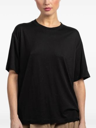 Another Tomorrow crew-neck short-sleeved T-shirt - Black