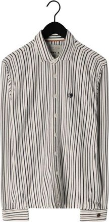 Cast Iron Long Sleeve Shirt Jersey Stripe With Structure - Heren - Casual Overhemden - Veelkleurig - XL - Katoen - Overhemden