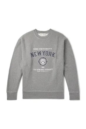 A.P.C. + Marc Jacobs Logo-Print Cotton-Jersey Sweatshirt