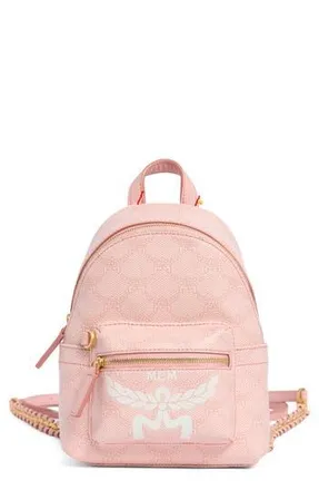 MCM Stark Lauretos Backpack in Silver Pink at Nordstrom Rack