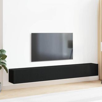 vidaXL Set Mobile Tv 3 Pcs Rovere Nero 80 X 30 X 30 Cm - Vidaxl
