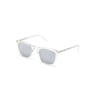 Saint Laurent Zonnebril - Heren - Accessoires - Grijs - Maat: 49 MM
