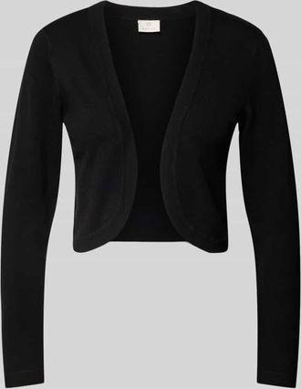 Kaffe Strickbolero in Ripp-Optik Modell ASTRID in Black, Größe XXL