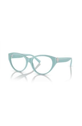 Tiffany & Co. 53mm Phantos optical glasses in Blue at Nordstrom