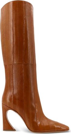 Fendi 95mm Arco heel boots - women - Inshore Hagfish/Calf Leather/Calf Leather - 41 - Brown