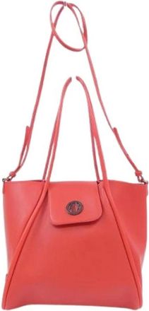 Armani Pre-owned Shoulder Bags, female, Red, Size: ONE SIZE Pre-owned Exchange Crossbody Bag