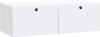 vidaXL Mueble De Tv De Pared 98 X 41 X 30 Cm Blanco Vidaxl