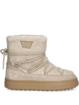 GANT lace-up shearling boots - Toni neutri