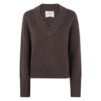 Lisa Yang Anella Sparkle Trui - Dames - Truien - Bruin - Maat: XS Kasjmier