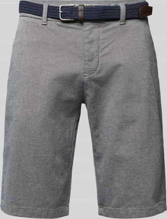 Tom Tailor Slim Fit Bermudas aus Baumwoll-Elasthan-Mix in Mittelgrau, Gr&ouml;&szlig;e 34