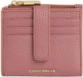 Coccinelle Metallic Soft Portemonnee - Dames - Portefeuilles - Roze - ONE Size - Katoen - Accessoires