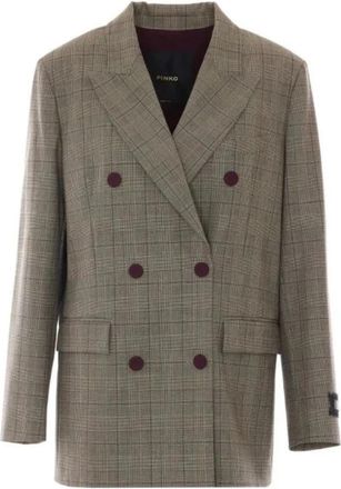 Pinko New Guinea Blazer - Dames - Blazers - Beige - S - Wol - Jassen