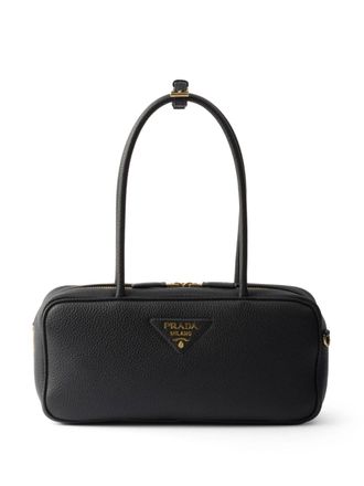 Prada Leren shopper - Zwart