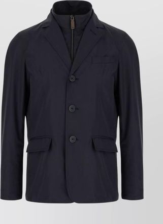Herno fabric jacket with chest and front pockets
