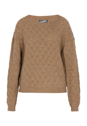 Dreimaster Dreimaster Jumper Dames bruin beige