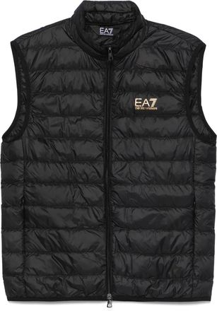 Emporio Armani Gilet imbottito con stampa - Nero