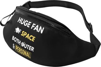 Generic Huge Fan Of Space Both Outer And Personal Belt Bag Chest Bag Lightweight Fanny Packs For Travel Hiking Walking 14X35Cm